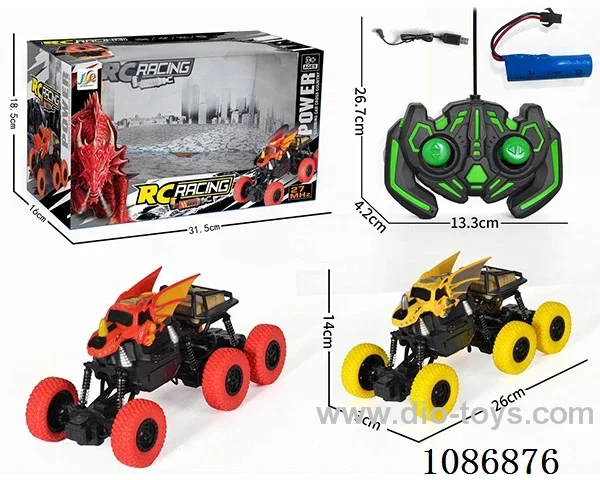 6 wheels Climbing Dragon rc Car included battery