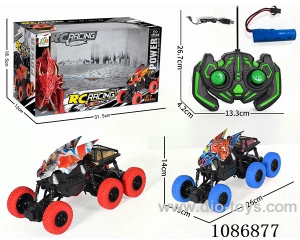 6 wheels Climbing Dragon rc Car included battery