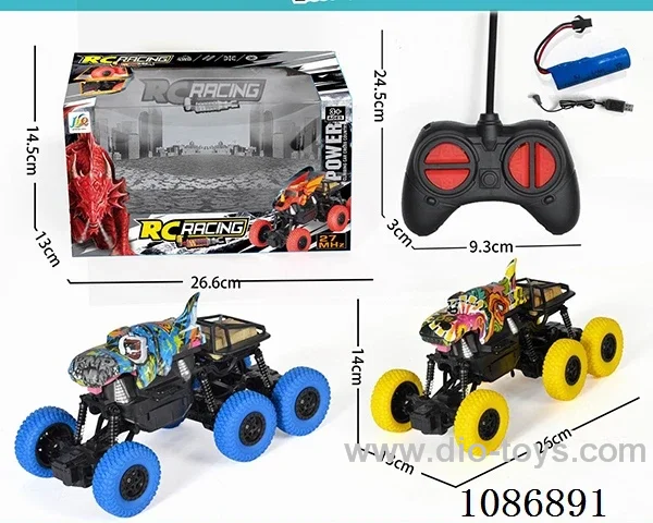 6 wheels Climbing Whale rc Car included battery