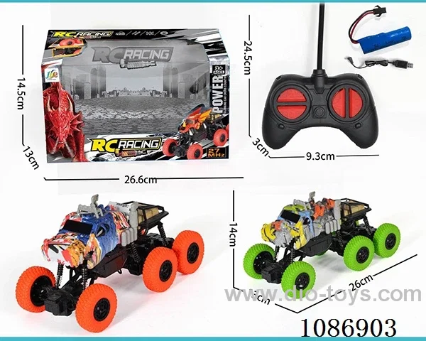 6 wheels Climbing Crocodile rc Car included battery