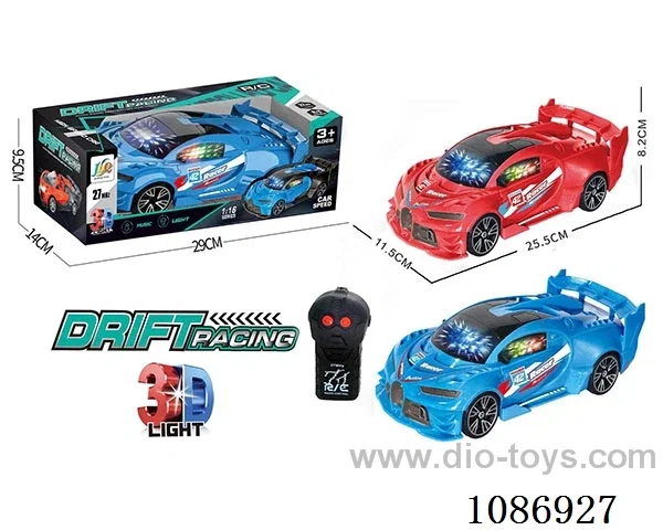 1:16 2 ch rc Bugatti racer with 3D lighting