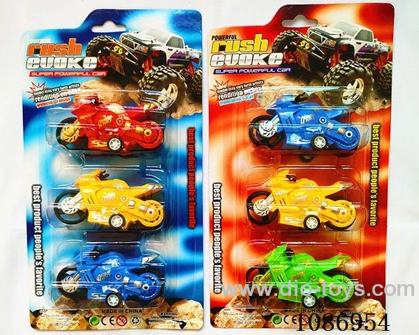 Pull back motorcycle in Blister card