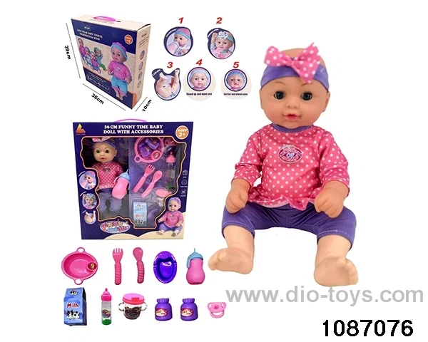 36CM doll set in window box