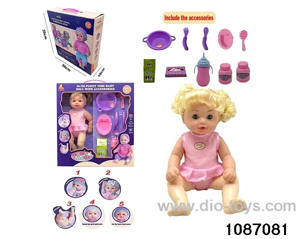 36CM doll set in window box