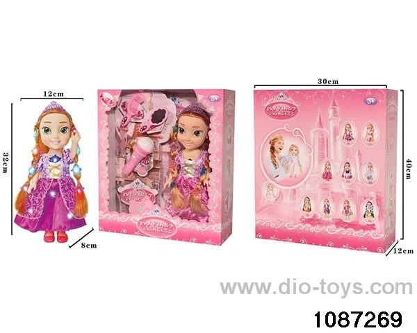 14 inch doll set W L/M in window box