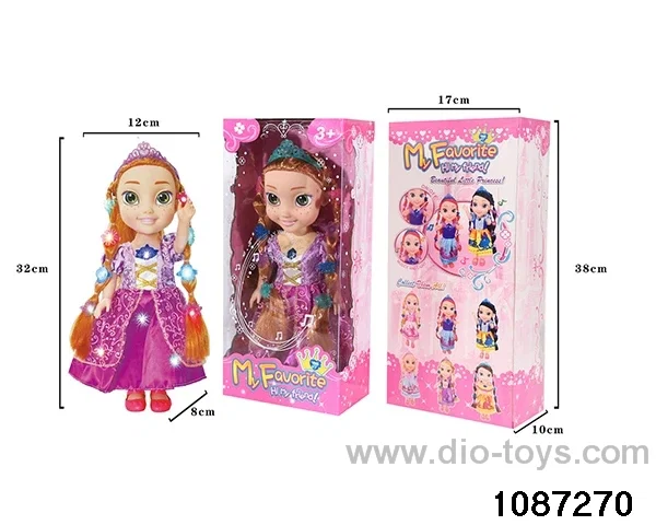 14 inch doll set W L/M in window box