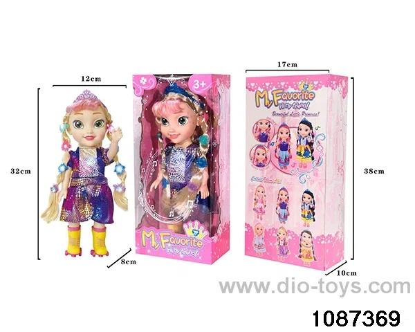 14 inch doll set W L/M in window box