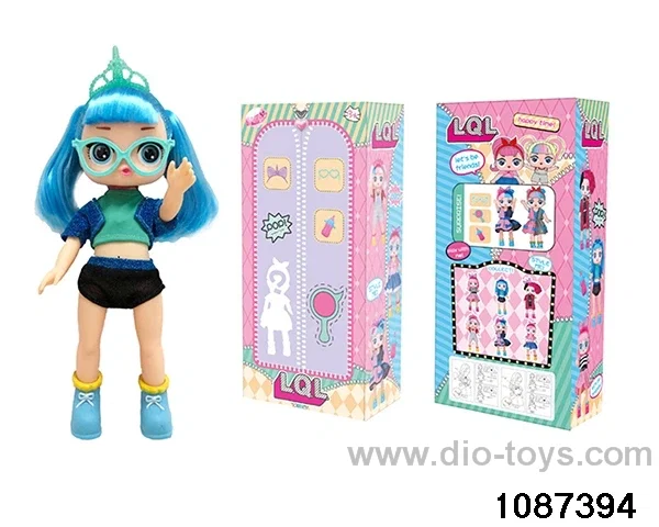 14 inch doll set with music in window box