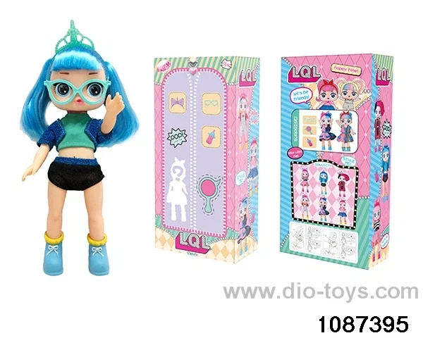 14 inch doll set W L/M in window box