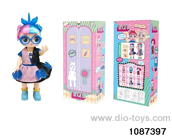 14 inch doll set W L/M in window box