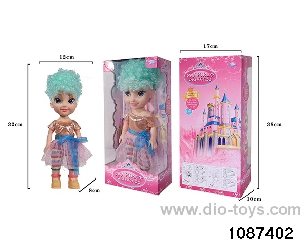 14 inch doll set with music in window box