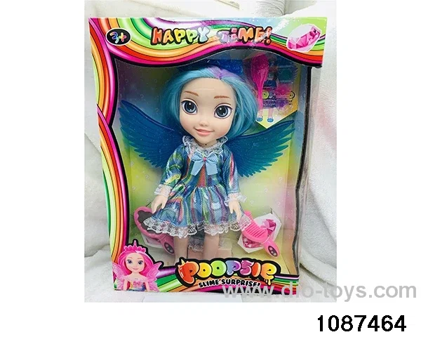 14 inch doll set W L/M in window box