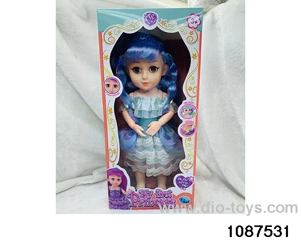 14 inch doll set with music in window box