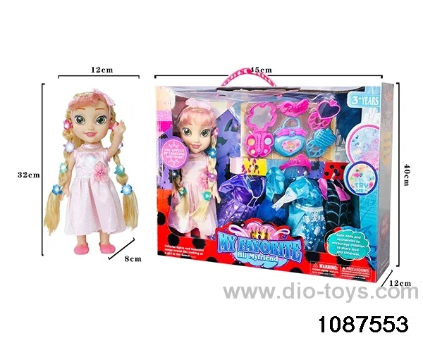 14 inch doll set W L/M in window box