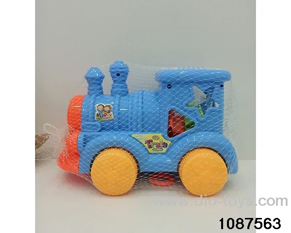 Puzzle Building Blocks Locomotive in Net bag