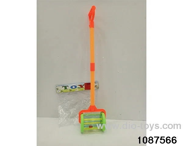 Push-pull walker with flashing bell in PP bag with header