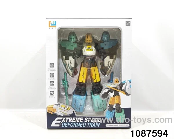 3-in-1 Transformer Patchwork Car in window box