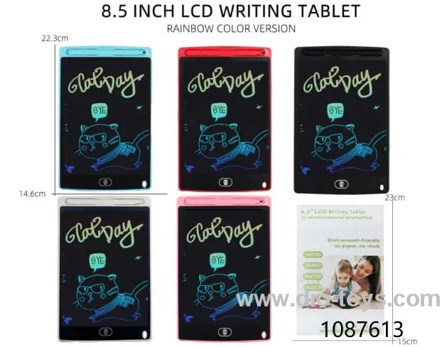 8.5 inch LCD colorful writing board in color box