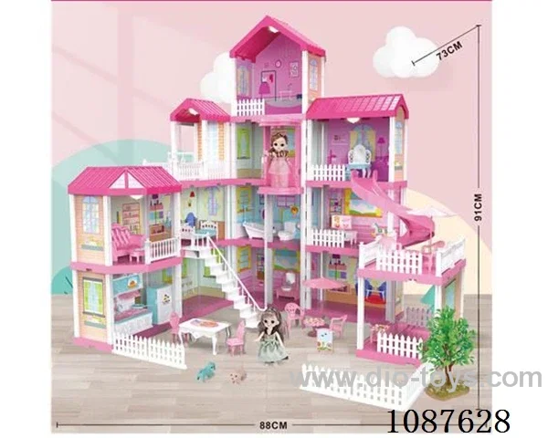 Villa House with light +6 "Barbie 2pcs