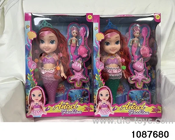 14 inch doll set W L/M in window box
