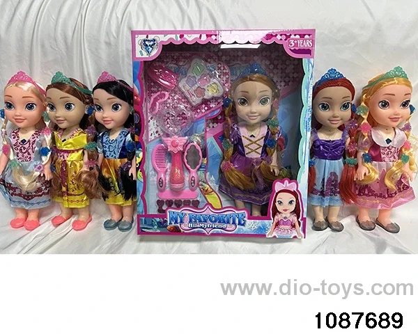 14 inch doll set W L/M in window box