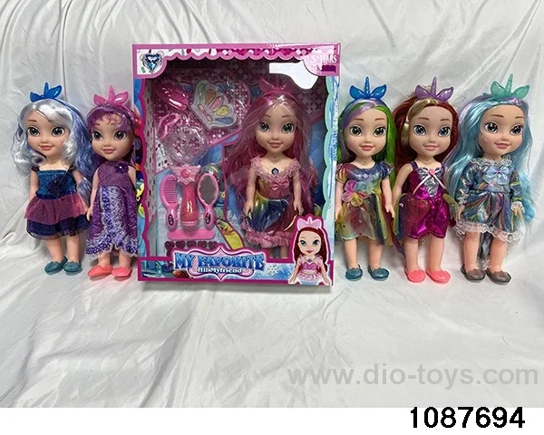 14 inch doll set W L/M in window box