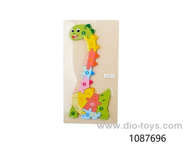 wooden puzzle in Plastic film