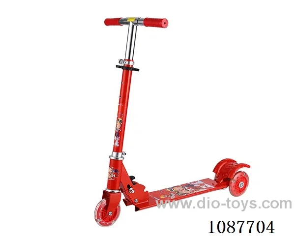 Children's scooter flash wheel