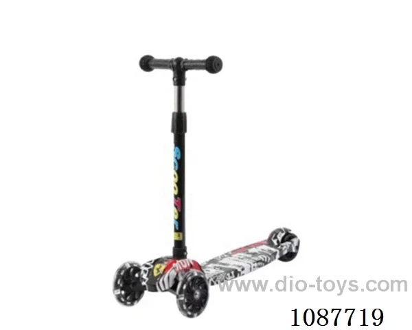 Graffiti children's scooter flash wheel