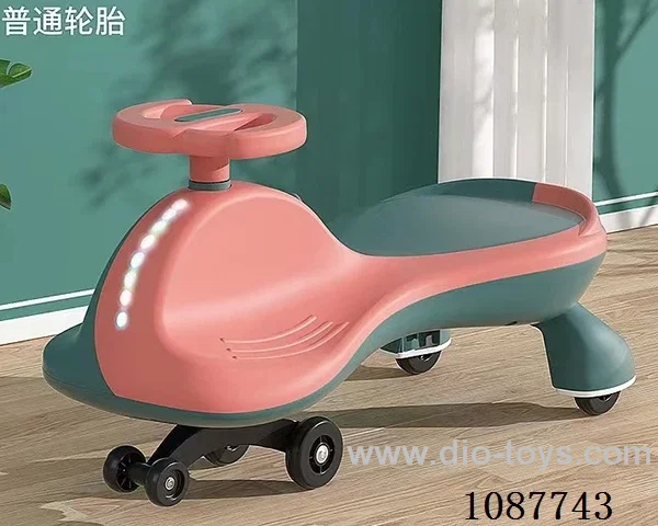 Children's twist car black ordinary wheel