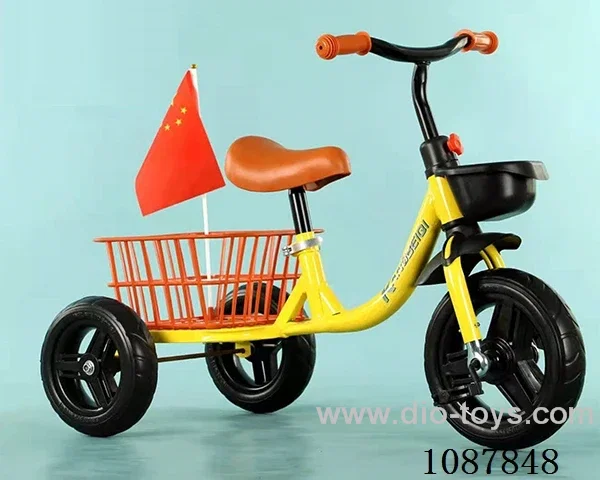 Children's three-wheeled balance car