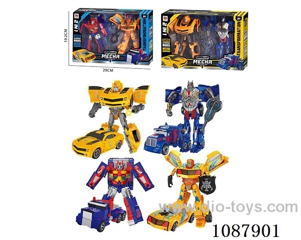 4 types of car transforming robots