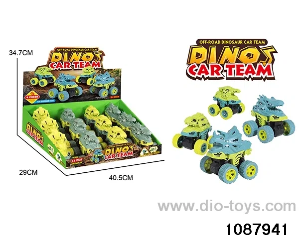 Dinosaur Stunt Car in 12pcs display box
