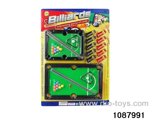 billiard table in Blister card