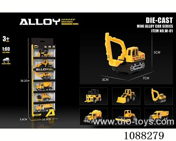 1:60 free wheel alloy car