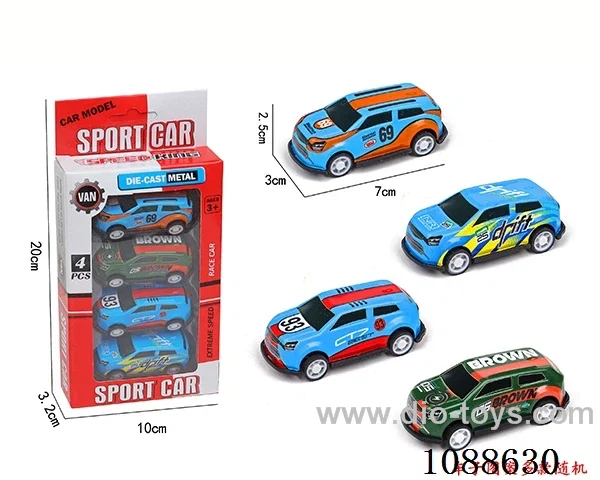 pull back alloy car 4PCS