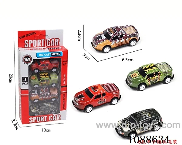 pull back alloy car 4PCS