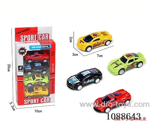 pull back alloy car 4PCS