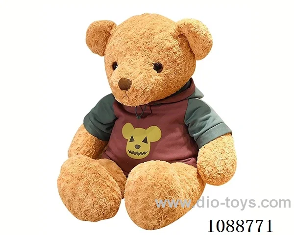 50CM purple hoodie teddy bear doll