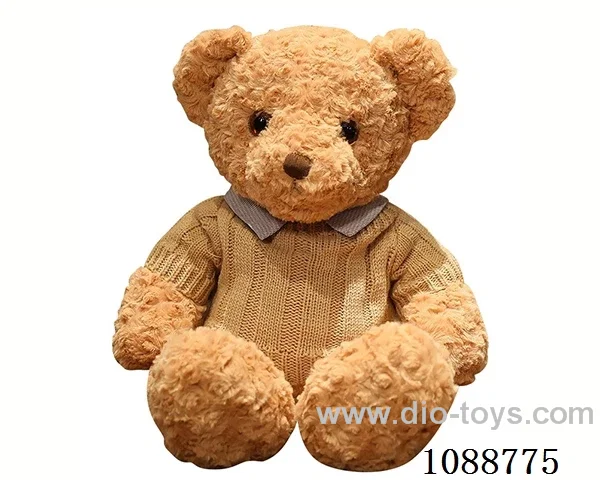 60CM khaki sweater shirt teddy bear doll