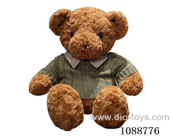 60CM green sweater shirt teddy bear doll