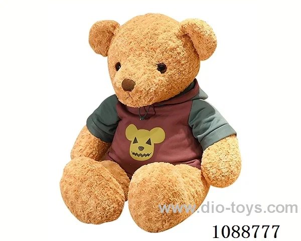 60CM purple hoodie teddy bear doll