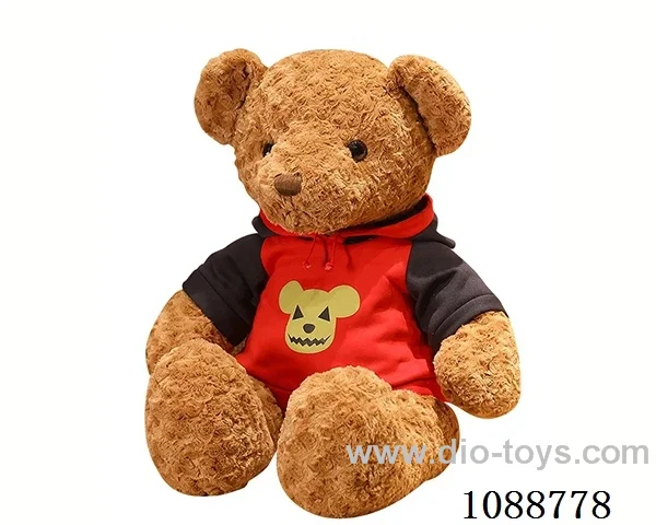 60CM red hoodie teddy bear doll
