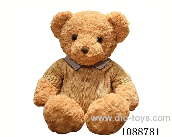 70CM khaki sweater shirt teddy bear doll