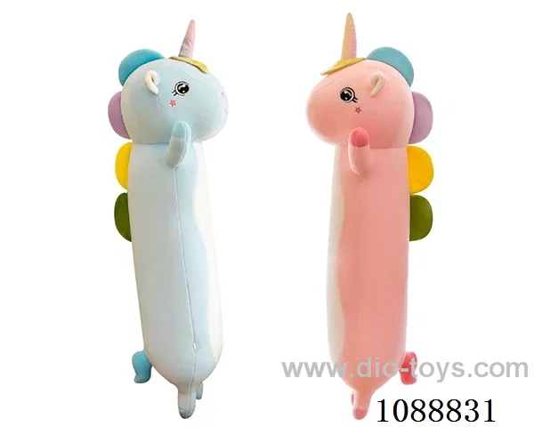 88CM colorful unicorn throw pillow doll