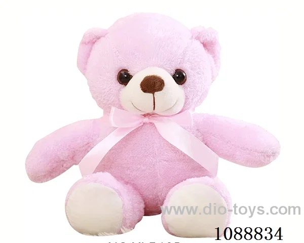 30CM pink scarf teddy bear doll