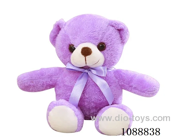 35CM purple scarf teddy bear doll