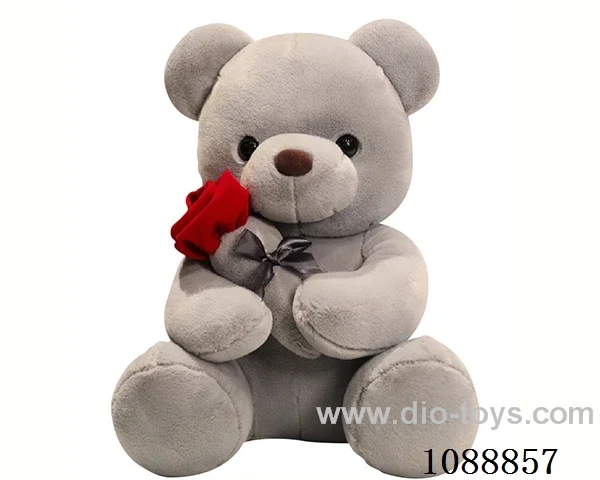 45CM brown rose bear doll