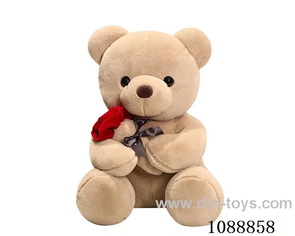 45CM grey rose bear doll