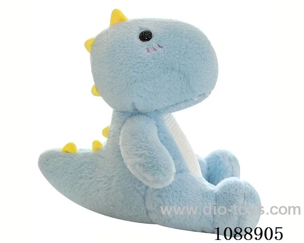 40CM blue one-horned dinosaur doll